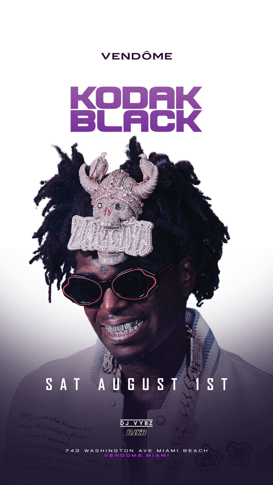 Kodak Black at Vendôme — SAT, AUG 1
